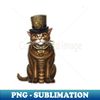 BU-20231028-11582_Vintage Steampunk Cat in Top Hat Design 7473.jpg