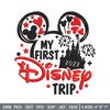 My First Disney Trip Embroidery design, Disney Embroidery, Disney design, Embroidery File, Digital download..jpg