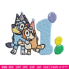 Bluey Bingo 1st Birthday Embroidery, Bluey Cartoon Embroidery, Disney Embroidery, Embroidery File, digital download..jpg