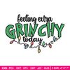 Feeling Extra Grinch Today Embroidery design, Grinch Christmas Embroidery, Logo shirt, Grinch design,  Digital download..jpg