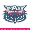 Florida Atlantic Owls embroidery design, Florida Atlantic Owls embroidery, logo Sport, Sport embroidery, NCAA embroidery.jpg