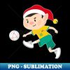 OS-20231104-1586_Australia football Christmas elf Football Qatar World Cup soccer T-Shirt 9918.jpg