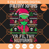 Alien Merry Xmas Ya Filthy Humans PNG, Christmas Hat PNG, Pine Tree Christmas PNG - SVG Secret Shop.jpg