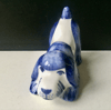 Gzhel Porcelain Dog, Russian Folk Ar