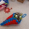 Christmas gift envelope crochet pattern for goodies, Home decoration, Gift wrapping DIY, Crochet granny square.