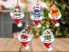 Personalized Disney Santa Hat Ornament, Disney Christmas Ornament, Disney Characters Ornament, Disney Christmas Decor, Acrylic Ornament 1.jpg