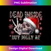 XE-20231115-1137_Dead Inside But Jolly AF Skeleton Santa Christmas Pajamas Tank Top 1.jpg