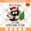 It's Fine Everything is Fine PNG, Christmas Light Black Cat PNG, Christmas Pine Tree PNG - SVG Secret Shop.jpg