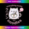 KY-20231117-2210_Pastel Goth Ramen Noodle Cat T Shirt - Anime Kawaii Gift 6567.jpg