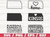 Kansas State SVG  Cut File  Cricut  Clip art  Commercial use  Silhouette  Kansas SVG  Kansas Home Svg  Kansas Outline  KS Svg.jpg