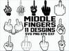 Middle Fingers SVG  Skeleton Hand Svg Middle Finger Clipart Middle Finger vector Silhoutte Files For Cricut Cut File Printable.jpg