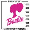 Barbie logo and her Embroidery, Barbie logo Embroidery, logo design, Embroidery File, logo shirt, Digital download..jpg