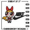 Blossom Nike Embroidery design, Powerpuff Girls cartoon Embroidery, Nike design, Embroidery file, Instant download..jpg