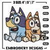 Bluey and Bingo Embroidery, Bluey Embroidery, Embroidery File, cartoon design, cartoon shirt, Digital download..jpg