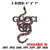 Gucci snake Embroidery Design, Gucci Embroidery, Brand Embroidery, Logo shirt, Embroidery File, Digital download.jpg