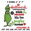 Hallmark Christmas Movies Inside Mr Grinch Embroidery design, Grinch Embroidery, Grinch design, Instant download..jpg