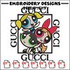 Powerpuff girl gucci Embroidery design, logo Embroidery, cartoon design, Embroidery File, gucci logo, Instant download..jpg