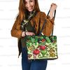 Grinch Large Leather Tote Bag, Grinch Lover Handbag, Custom Leather Large Bag, Woman Handbag and Wallet, Shopping HandBag, Handmade Bag 12.jpg