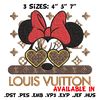 Minnie love lv Embroidery Design, Lv Embroidery, Embroidery File, Brand Embroidery, Logo shirt, Digital download.jpg