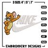 Jerry cartoon Nike Embroidery design, jerry cartoon Embroidery, Nike design, Embroidery file, Instant download..jpg