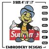 Jimimy cricket supreme Embroidery design, Jimimy cricket Embroidery, cartoon design, Embroidery File, Instant download..jpg