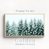 Winter Frame TV Art  Snowy Nature DIGITAL Download  Holiday Season Pine Tree  Minimalist Rustic Snow Landscape.jpg