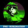 PQ-20231120-17862_Green Anime Girl Retro Sunset retrowave 80s aesthetic 3397.jpg