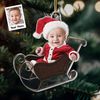 Personalized Baby Photo Ornament, Santa Baby Ornament, Baby Christmas Ornament, New Baby Christmas Gifts, Baby Keepsake Ornament, HA.jpg