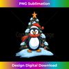 OO-20231121-2073_Penguin Santa Hat Christmas Tree Winter Snow X-Mas Tank To 5125.jpg