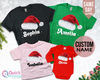 Family Christmas Shirt, Christmas Hat Shirt, Custom Christmas Tee, Matching Family Christmas Shirts,Family Christmas Name Shirt,Kids T shirt.jpg