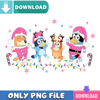 Pink Bluey Christmas PNG Perfect Sublimation Design Download.jpg