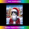 EZ-20231122-4182_Funny Santa Tuxedo Cat Kitty Cats Lover Gift Long Sleeve 0773.jpg