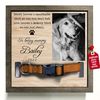 Memorial Pet Collar Frame, Black & White Pet Photo, Loss of Dog, Cat Loss Gift, Pet Owner Memorial Gift, Pet Collar Holder, Bereavement Gift 2.jpg