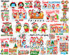 Bluey Christmas Png Bundle, Bluey Family Christmas Png