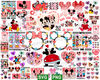 Mickey Valentine's Day Svg Png Bundle, Disney Valentine Svg