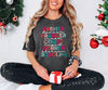 Reindeer Names Multicolor T-Shirt - Christmas Graphic Tee - Holiday Festive Shirt - Winter Apparel, Festive Reindeer Names Tee.jpg