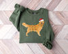 Christmas Golden Retriever Shirt, Happy New Year Dog Tshirt, Christmas Lights Tee, Christmas Dog Tee, Golden Mom Tshirt, Gift for Dog Lover.jpg