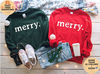 Merry Sweatshirt, Merry Christmas Sweatshirt, Christmas Matching pajamas, Christmas shirt for Women, Christmas Crewneck, Christmas gift.jpg