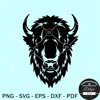 Bison head SVG, American buffalo head SVG, American Bison SVG, Buffalo head SVG.jpg