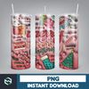 3D Inflated Christmas Tumbler Wrap Design Download PNG, 20 Oz Digital Tumbler Wrap PNG Digital Download (7).jpg