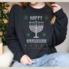 Hannukah Sweatshirt, Happy Hanukah Shirt, Jewish Shirt, Holiday Hanukkah Jumper, Jewish Saying Shirt, Hanukkah Gift Shirt.jpg