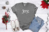 Christmas Shirt, Joy Shirt, Merry Christmas Shirt, Choose Joy, Joy Winter Shirt, Typewriter Font, Pixelated Font.jpg