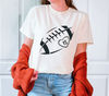 Football Heart Shirt, Game Day Shirt Women, Custom Football Tee, Football Mom Shirts, Women Football Shirt, Football Season Shirt, Football.jpg