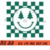 Checkered-Smiley-Face-Christmas-Tree-SVG,-Christmas-SVG,-Retro-Smiley-Face-Christmas-SVG.jpg
