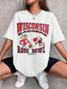 Retro Wisconsin Football Shirt, Vintage Wisconsin Football Tee, Madison Wisconsin T-Shirt, College Football Shirt, College Football Tee.jpg