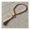 Traditional Orthodox Prayer Rope Pocket Size, Jurusalem olive wood