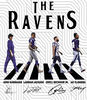 The Ravens Walking Abbey Road Signatures Football PNG Digital Sublimation Black.jpg