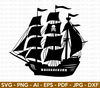 Pirate Ship SVG, Pirate SVG, Pirate Ship Silhouette SVG, Black Ship svg, Sailboat svg, Pirate Ship Captain svg, Cut File Cricut, Silhouette.jpg