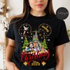 Personalized Disney Christmas Shirt, Mickey and Friends Christmas Castle, Disney Family Very Merry Christmas Party 2023, Disneyland Holiday 1.jpg