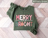 Merry and Bright Sweatshirt, Womens Christmas Shirt, Christmas Gift, Christmas Sweater for Women, Christmas Crewneck, Holiday Sweaters, Xmas.jpg